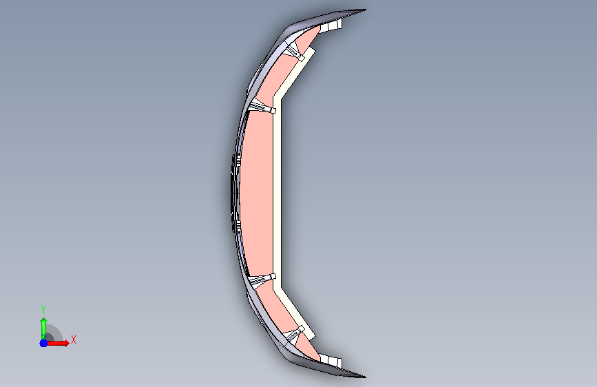起亚K3保险杠曲面建模三维CATIA 正面视图