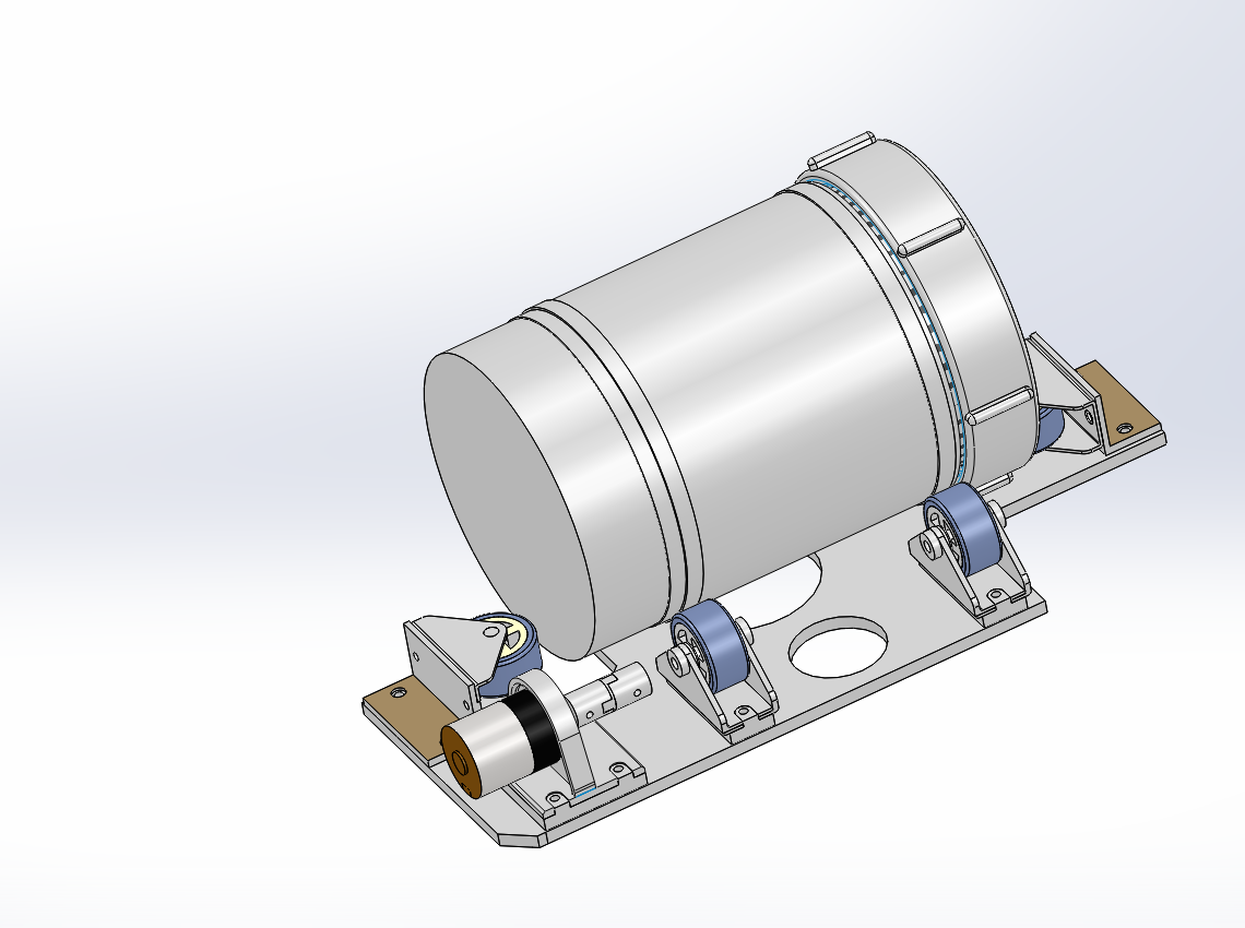 石材抛光机设计模型SW三维
