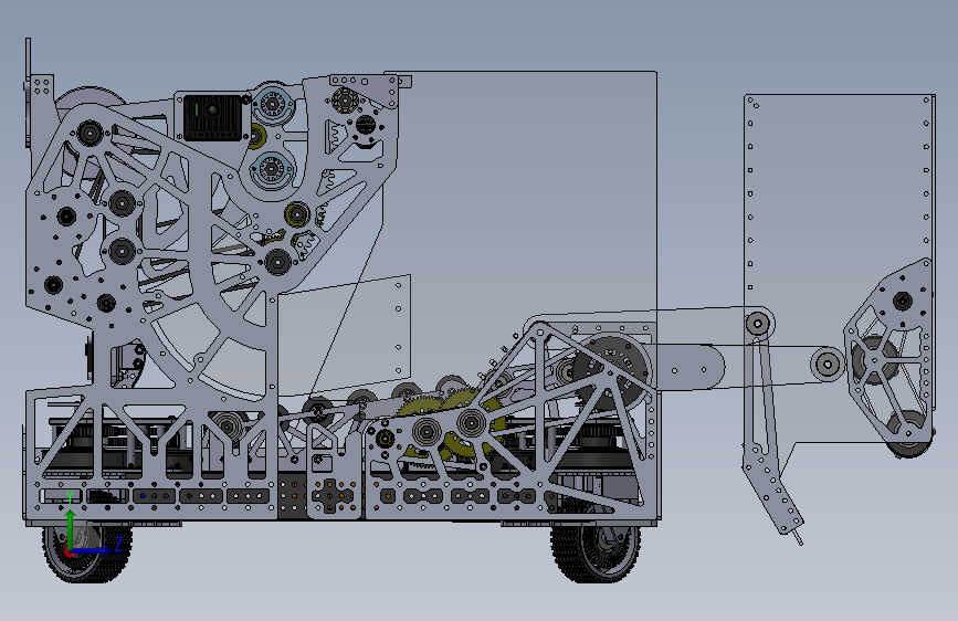 A0012326-FRC 比赛机器人 左侧视图