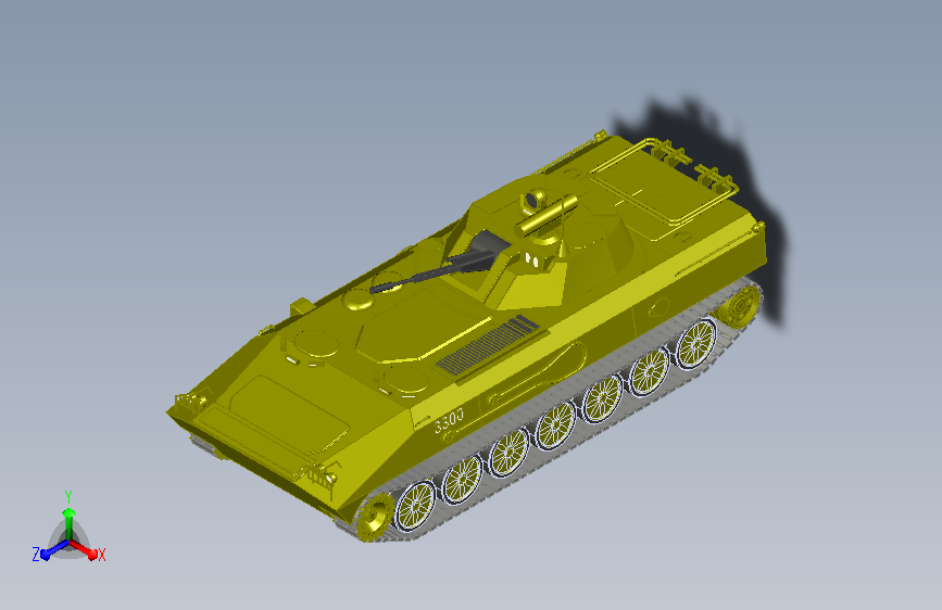 BMP-23履带步兵战车简易模型