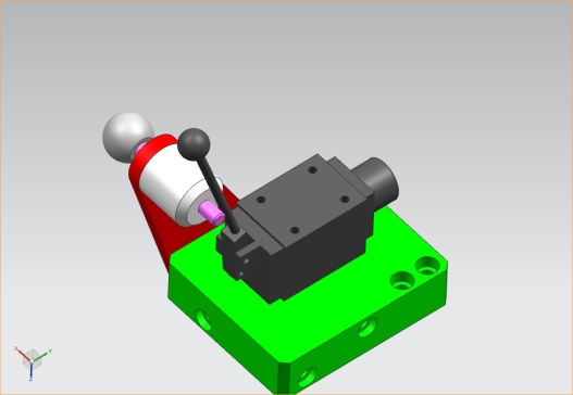 液压夹具双手操作开关阀板组件
