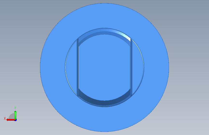 双作用气动缸 背面视图