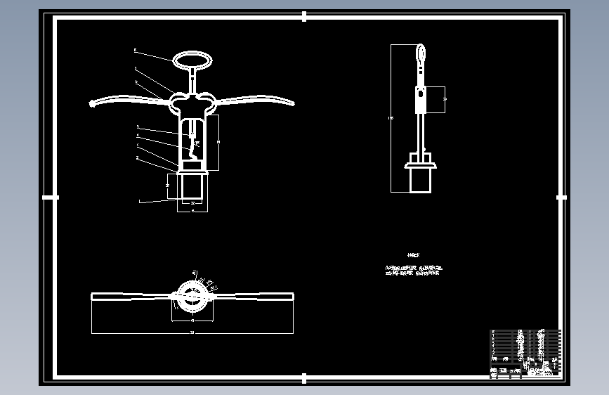 基于Inventor葡萄酒开瓶器的三维建模与运动仿真【含CAD图纸+文档】