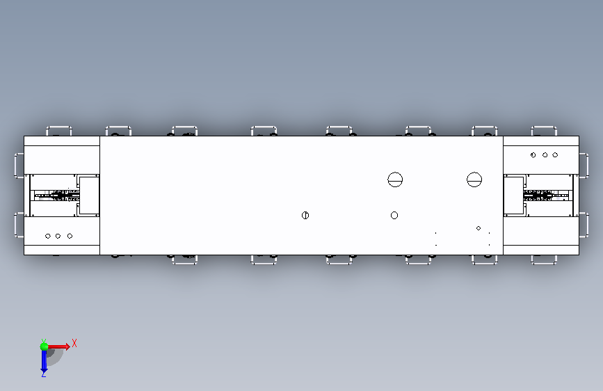 PCB板清洗机 俯视图
