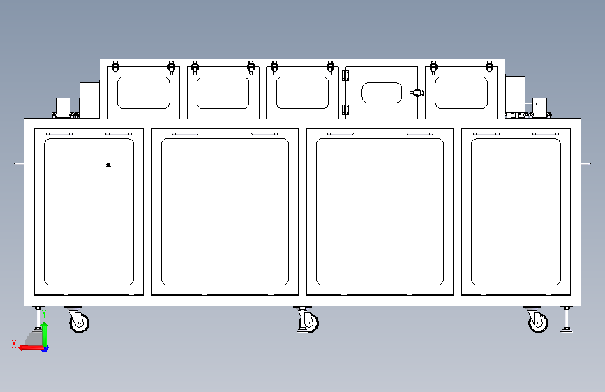 PCB板清洗机 背面视图