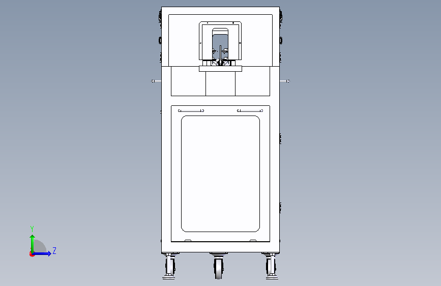 PCB板清洗机 左侧视图