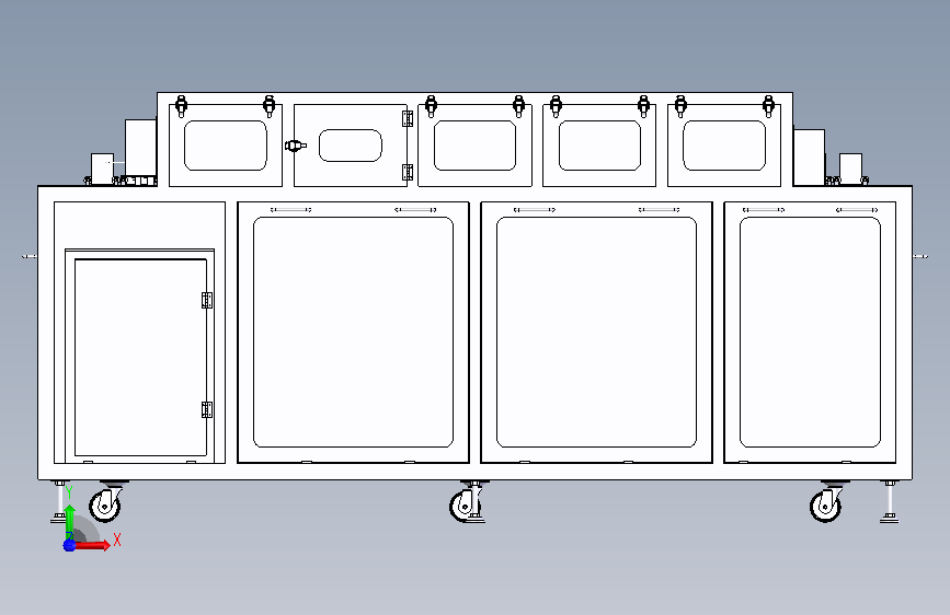 PCB板清洗机 正面视图