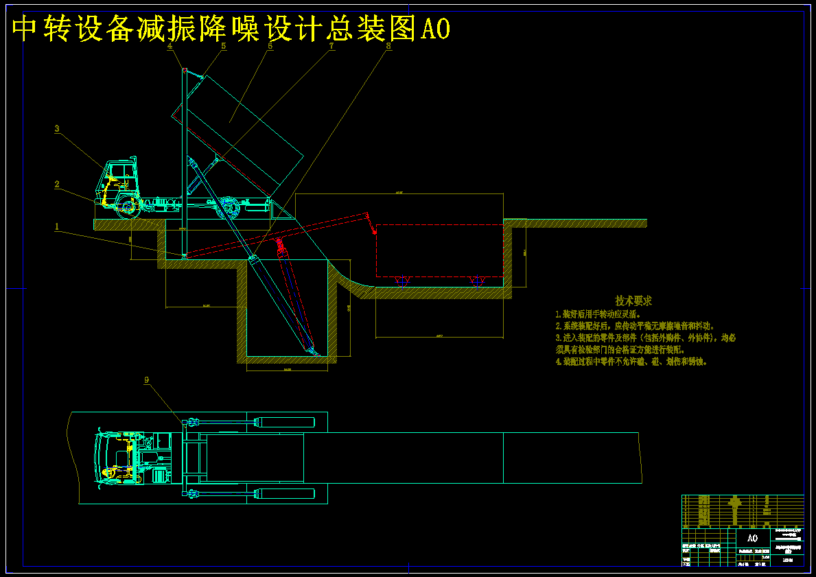 垃圾中转设备减振装置设计【含CAD图纸+文档】