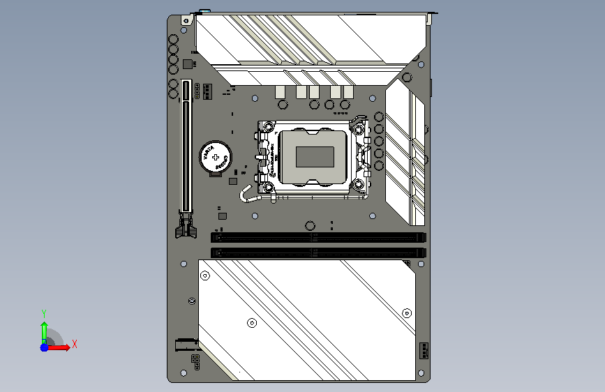 A0012626-MAXSUN DIY_APE_H610Y 主板 正面视图
