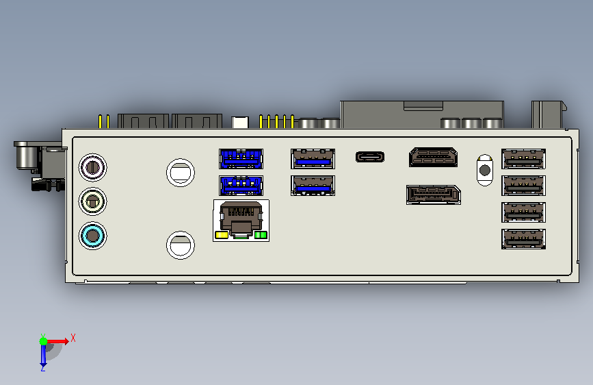 A0012626-MAXSUN DIY_APE_H610Y 主板 俯视图