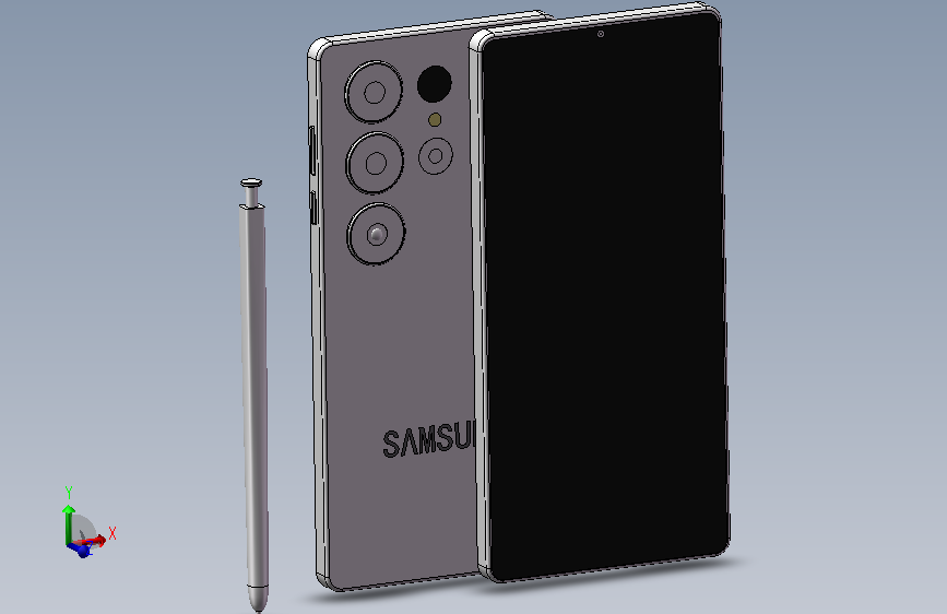三星S26手机模型 主视图