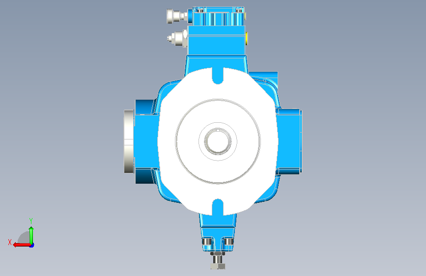 液压组件Continental Hydraulics-PVX-46or60or75B25-RF-P-5S17 背面视图