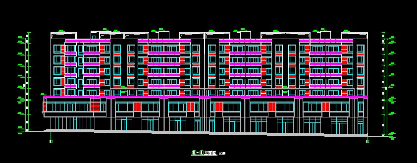 现代风格A型多层商住楼