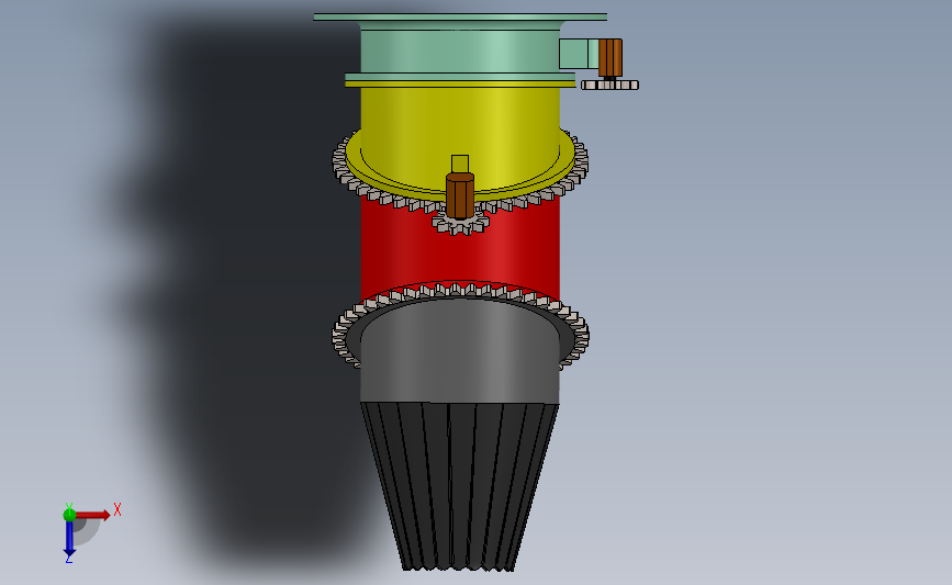 F-35B战斗机三轴承旋转管道喷嘴_SOLIDWORKS 2018_模型图纸下载 – 懒石网