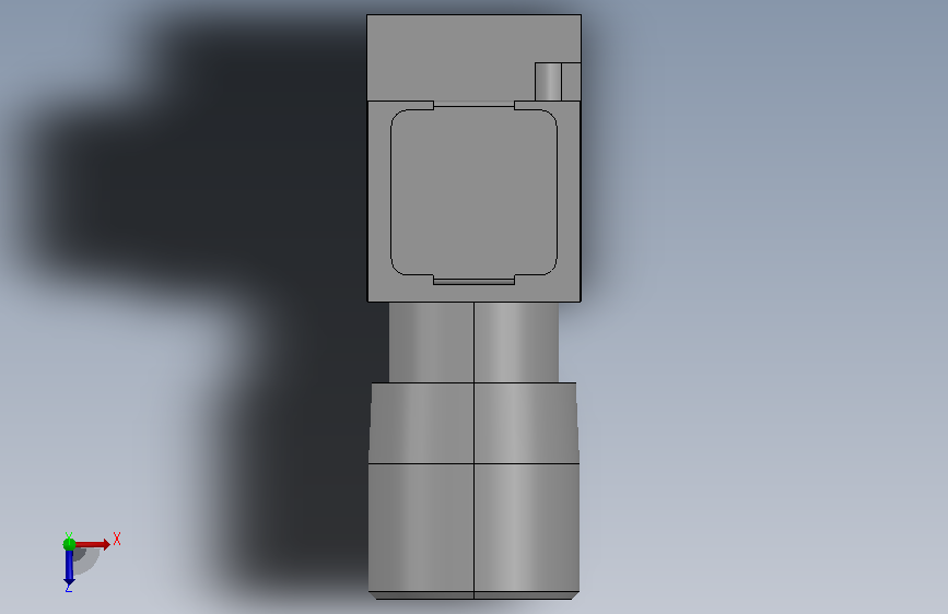 A0012779-活塞式压力开关 电液式。 - Rexroth - BOSCH。 - 型号 HED 8,系列 1X,最大压力 = 630 bar。 - OH(垂直叠加组件)(高达 350 bar)。 - 630 bar - KW 旋转刻度旋钮。 俯视图