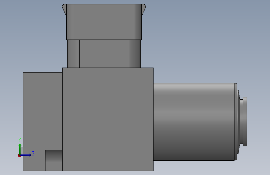 A0012784-活塞式压力开关 电液式。- Rexroth - BOSCH。- 型号 HED 8,系列 1X,最大压力 = 630 bar。- OH(垂直叠加组件)(高达 350 bar)。- 630 bar - 主轴(无刻度)。 左侧视图