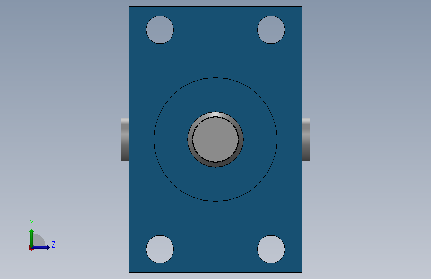 连杆油缸至CNOMO-rexroth-bosch-single-rod-cylinder-range-hvbd-03-piston-diameter-d-32-mm-piston-rod-diameter-d-18-mm-stroke-length-a6-l-5-mm-1.snapshot.1 左侧视图