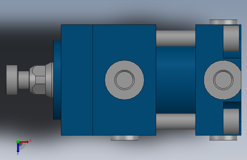 连杆油缸至CNOMO-rexroth-bosch-single-rod-cylinder-range-hvbd-03-piston-diameter-d-32-mm-piston-rod-diameter-d-18-mm-stroke-length-a6-l-5-mm-1.snapshot.1 俯视图