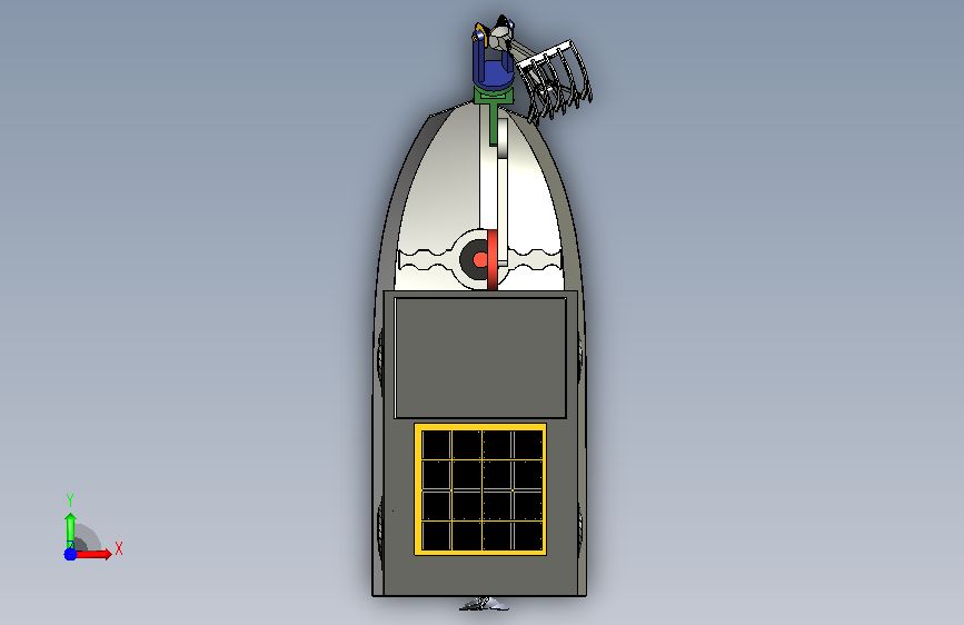 A0012906-环保垃圾收集器环保垃圾收集船 正面视图