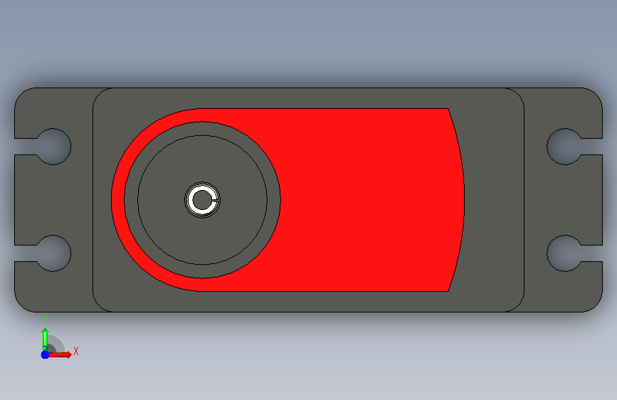 电子元件servomotor_gx70 正面视图