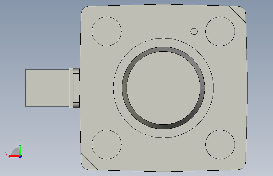 A0013110-比例流量控制阀(Rexroth - BOSCH)。 - 二位比例节流阀,型号FES。 - 公称尺寸40。 - 配件模式符合DIN 24342 A。 - 配有内置控制电子设备。 背面视图