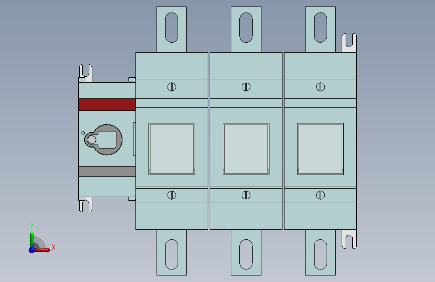 A1003387-ABB OS400J03熔断断开器 正面视图