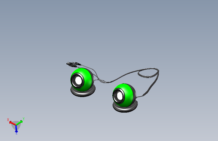 笔记本音响迷你音箱3D模型