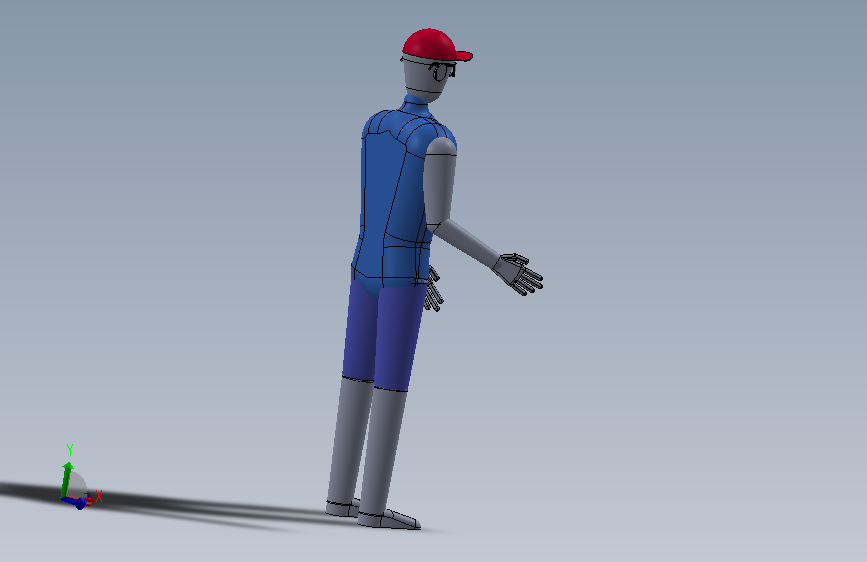 观察员 3D人模型