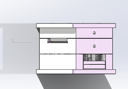 电脑外板模具设计 背面视图