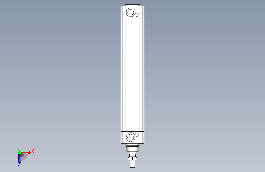 气缸CP95SB40-200 俯视图