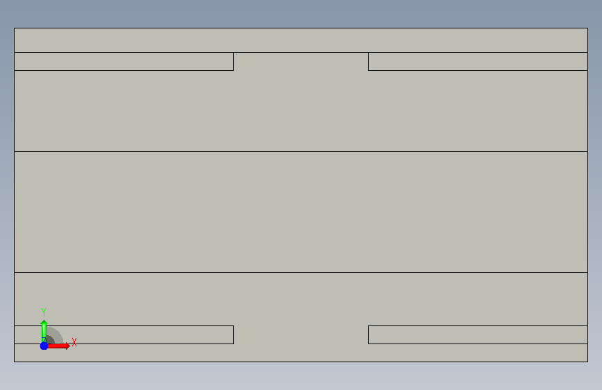置物大框产品设计 正面视图