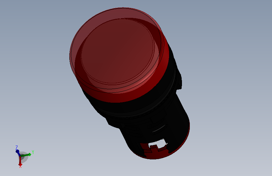 SINALEIRO LED VERMELHO AD22-22DS AC-DC 24V AMPL4 22MM.sldprt_红色LED信号灯AD22-22DS AC-DC 24V AMPL4 22MM.
