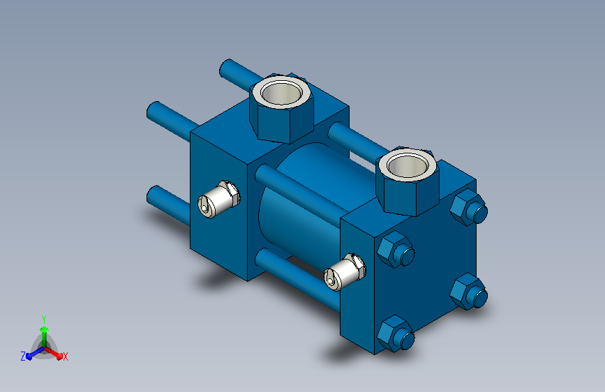 A0013317-连杆式气缸 CD(BOSCH,Rexroth)系列 T3 到 ISO 60222,DIN 24554。- CDT3 MX3。- 孔径 D=80 mm。- 行程长度 S=50 mm。