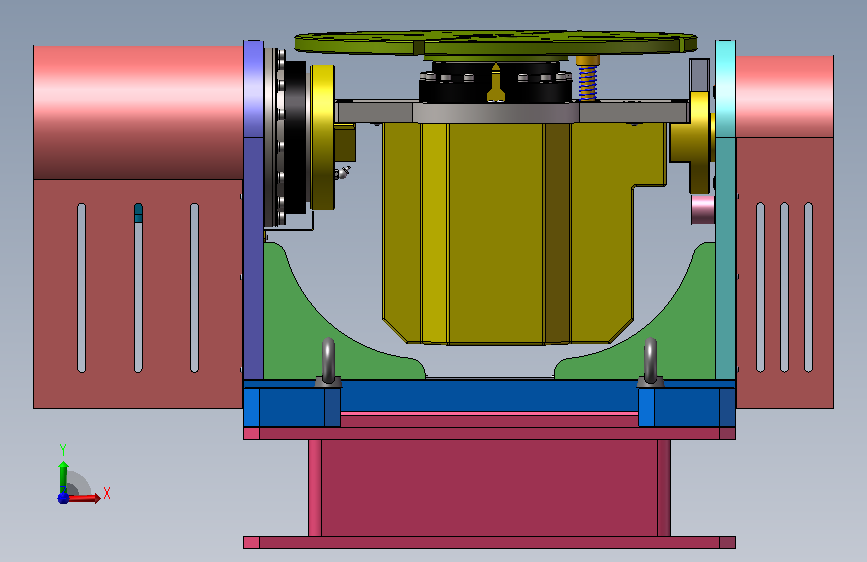 双自由度桌面变位机设计（SW+CAD+说明书）
