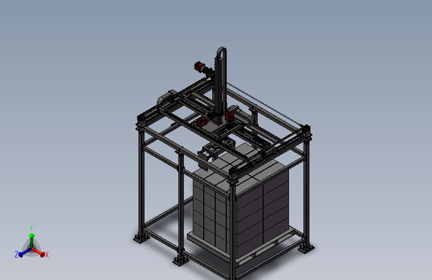 四轴码垛机械手 3D模型