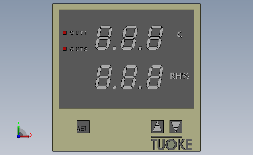 TE-KHT48智能双数显温湿度控制器[TE-KHT48]