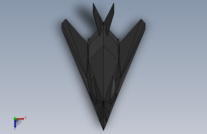 F-117 夜鹰 俯视图
