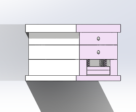 扬声器外壳模具设计 背面视图