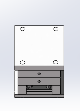 扬声器外壳模具设计 俯视图