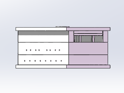 家具外板模具设计 正面视图