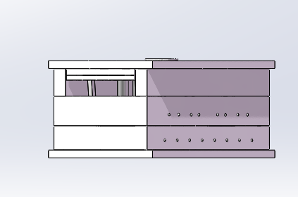 家具外板模具设计 背面视图
