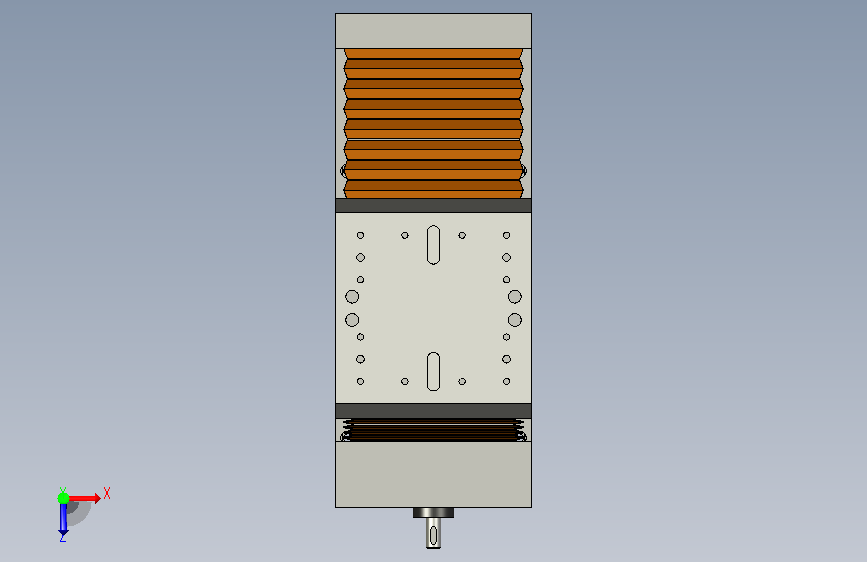 小型数控机床SCHUNK A-15-B-155的y轴运动 俯视图