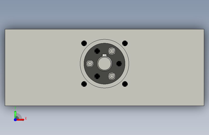 小型数控机床SCHUNK A-15-B-155的y轴运动 正面视图
