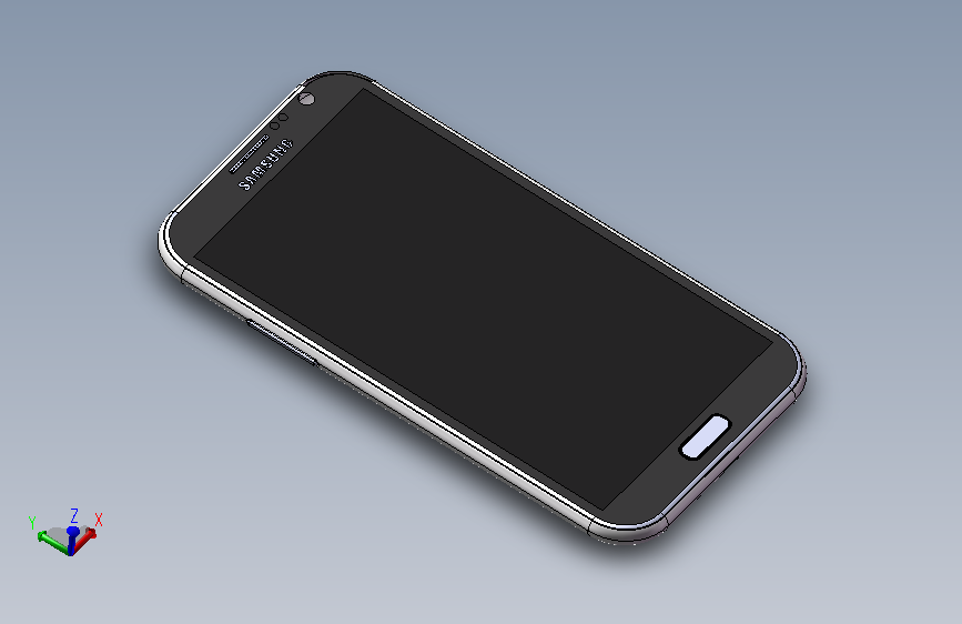 三星GalaxyNote2 手机模型