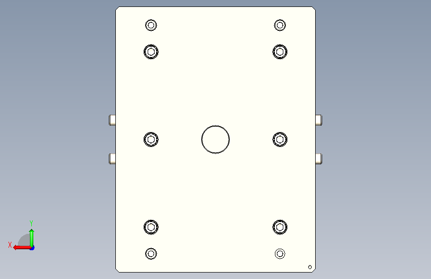 A1004208-模具冰盒注塑模具 背面视图