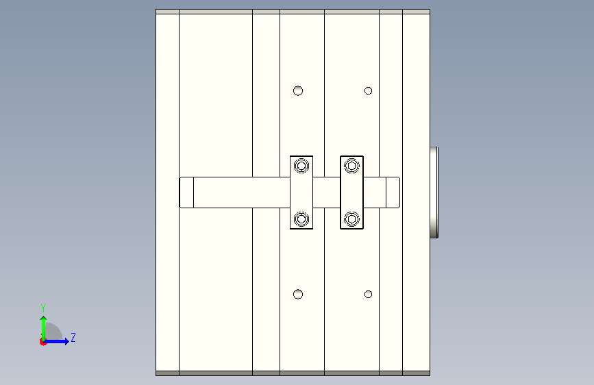 A1004208-模具冰盒注塑模具 左侧视图