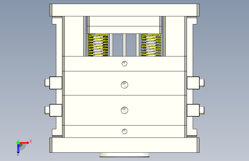 A1004208-模具冰盒注塑模具 俯视图