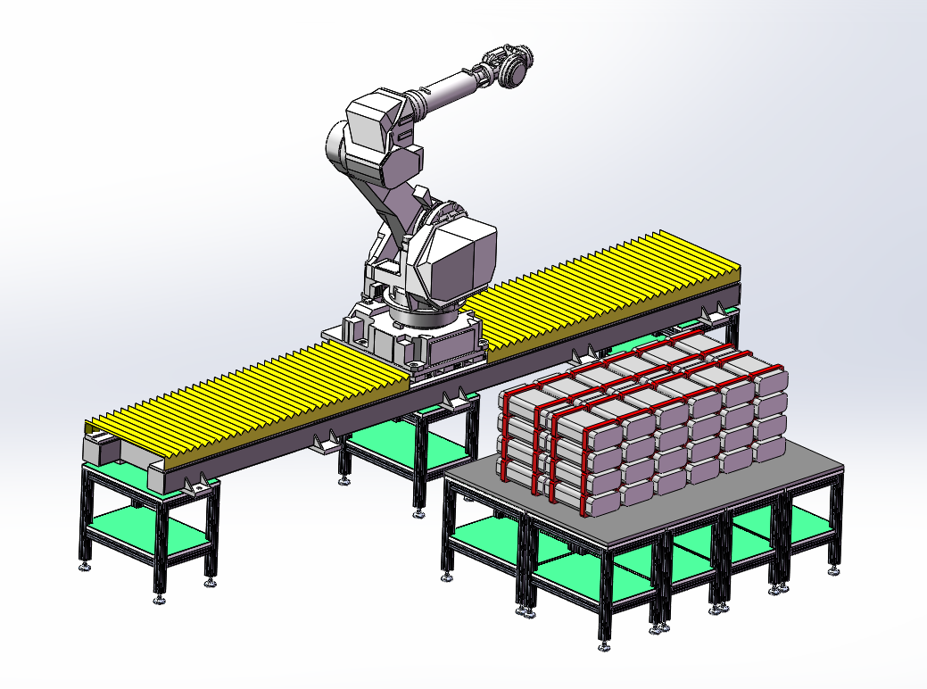 机械人自动化卸料平台设计