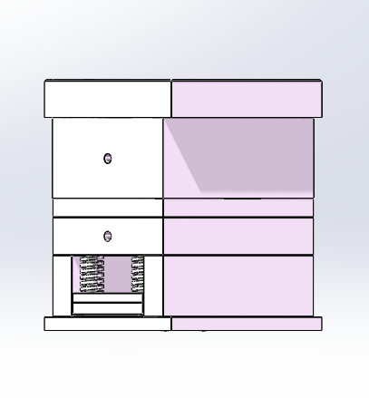 灯具主体模具设计 正面视图