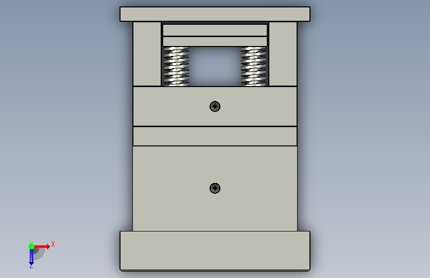 灯具主体模具设计 俯视图